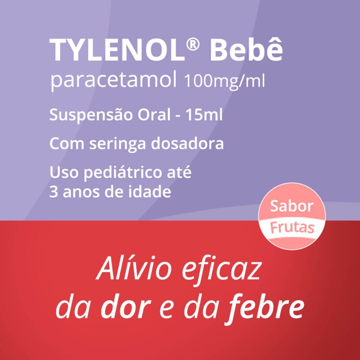 Tylenol Bebê 100mg/ml Suspensão Oral com 15ml Droga Raia