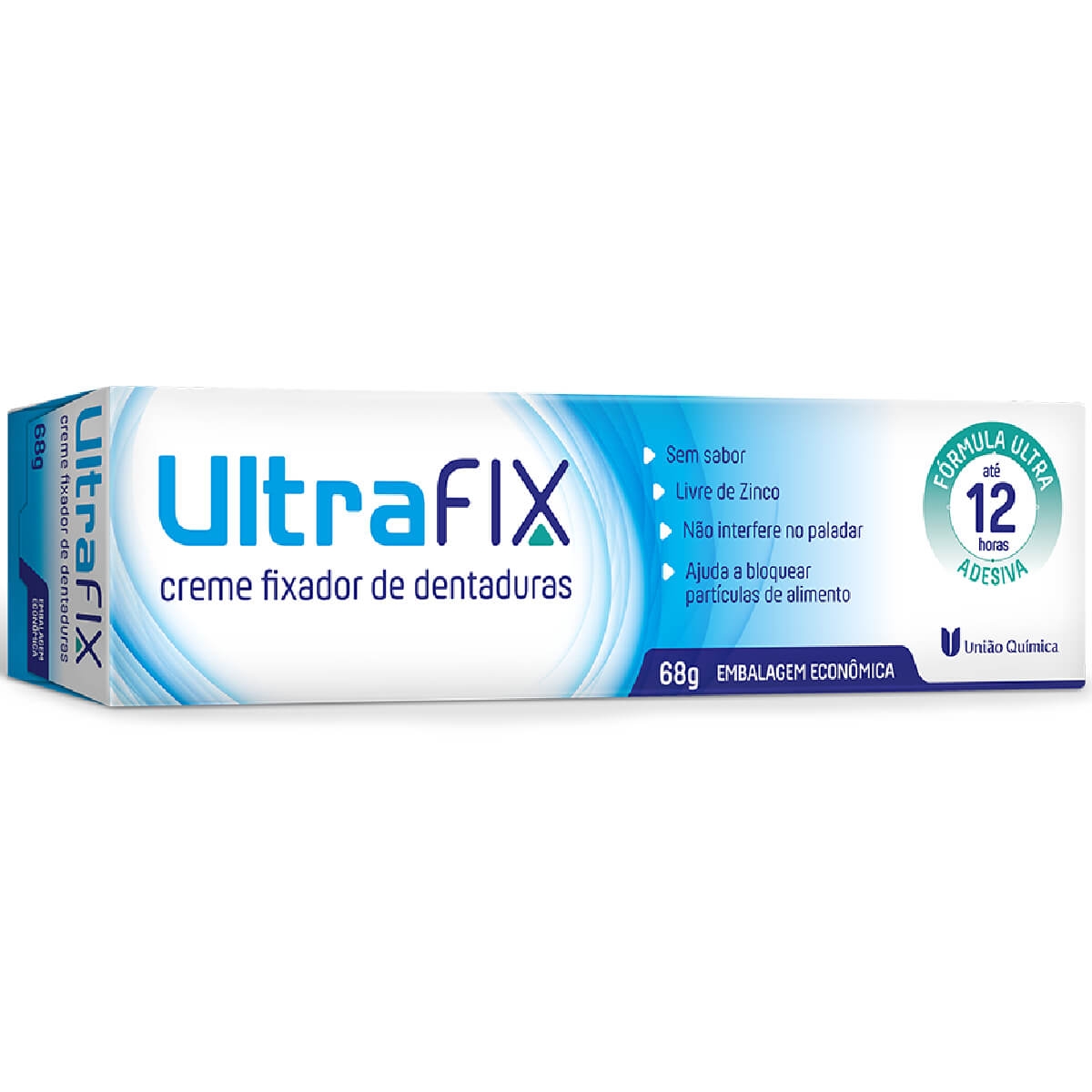 Creme Fixador de Dentadura UltraFix Sem Sabor União Química 68g
