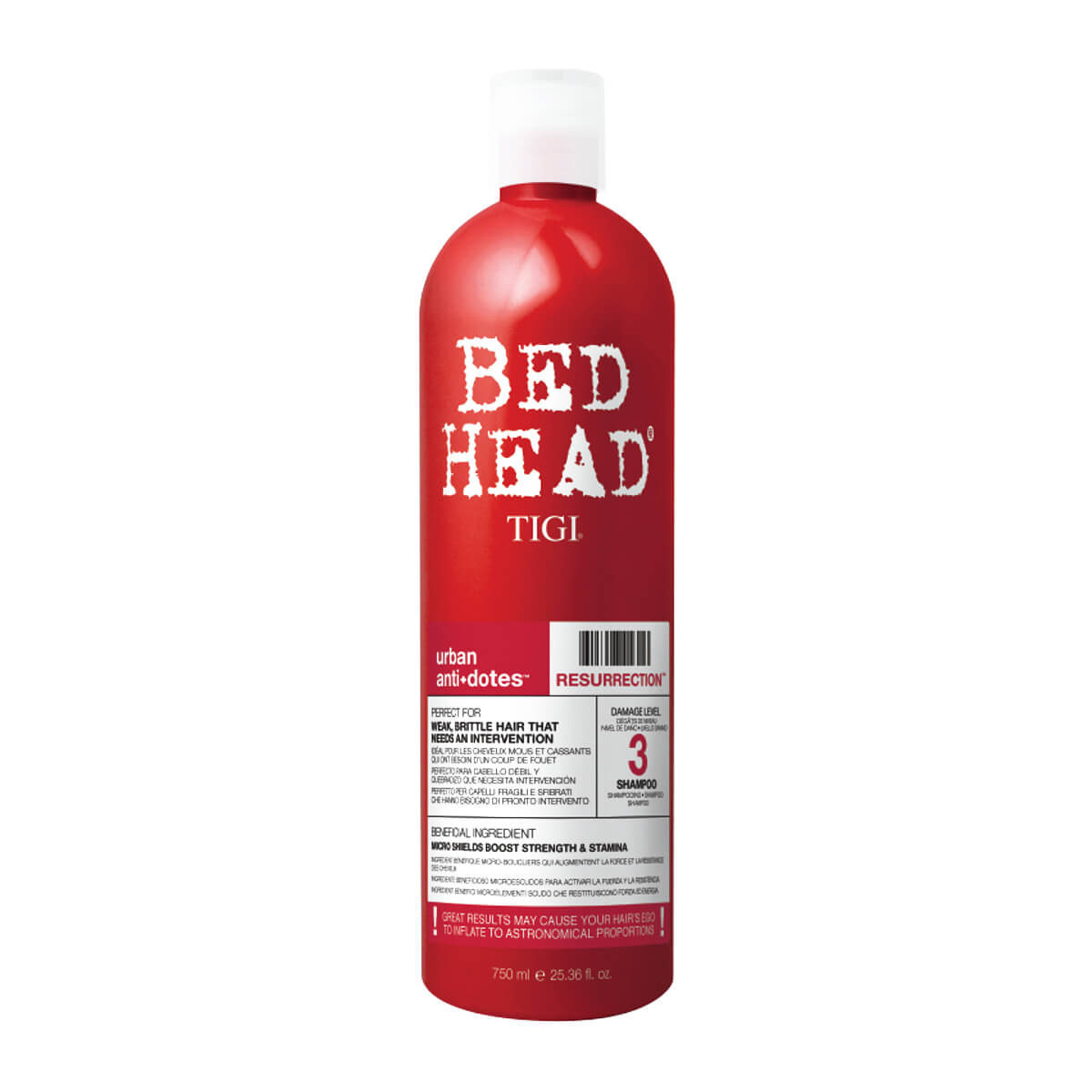 Shampoo Bed Head Urban Anti+Dotes Resurrection 750ml
