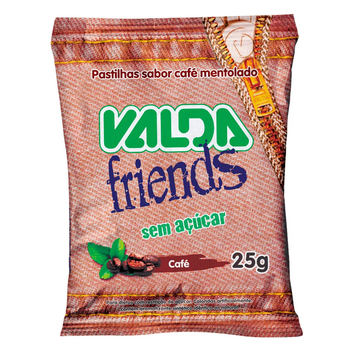 Pastilhas Valda Friends Café Sem Açúcar 25g