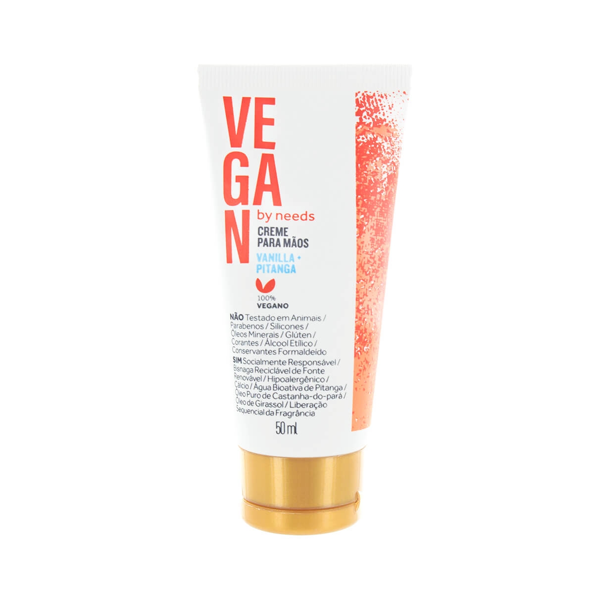 Creme Hidratante para Mãos Vegan by Needs Vanilla e Pitanga 50ml
