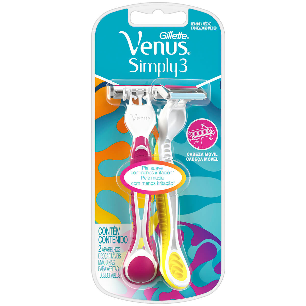 Aparelho de Depilar Gillette Venus Simply3 2 Unidades