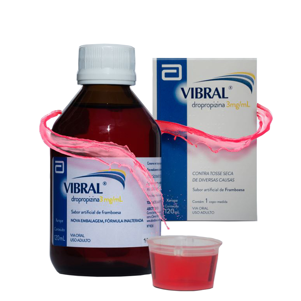 Vibral 3mg/ml 120ml Xarope Adulto Abbott | Droga Raia