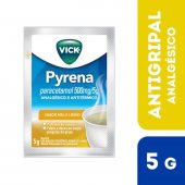 Vick Pyrena Paracetamol 500mg/5g Sabor Mel e Limão Pó para Solução Oral 5g