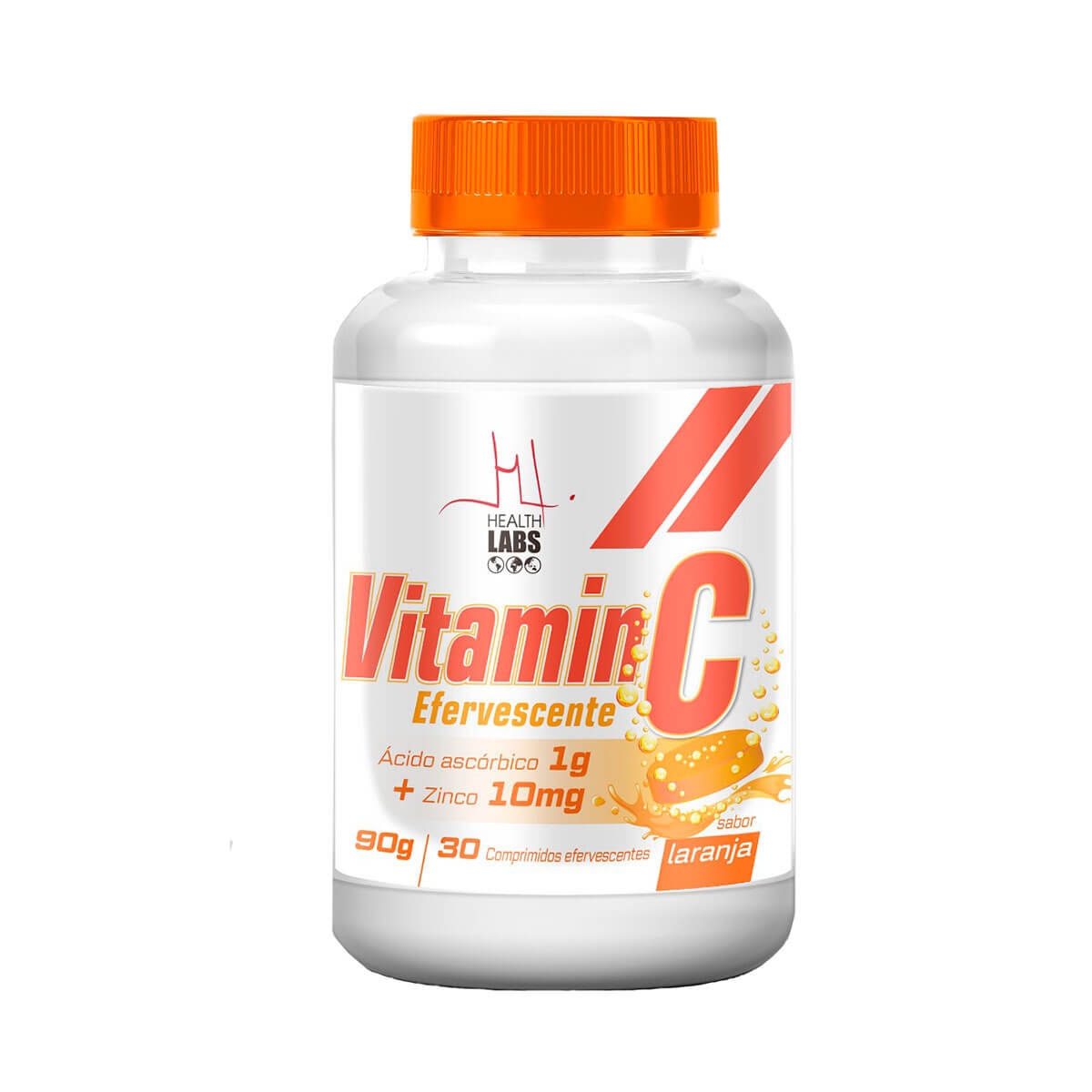 Vitamin C 1g + Zinco 10mg Sabor Laranja