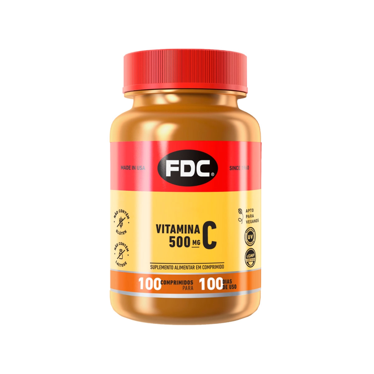 Vitamina C 500mg FDC com 100 Comprimidos Menor preço em Vitamina C 500mg FDC com 100 Comprimidos