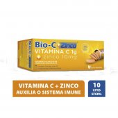 Vitamina C Bio-C + Zinco com 10 Comprimidos Efervescentes