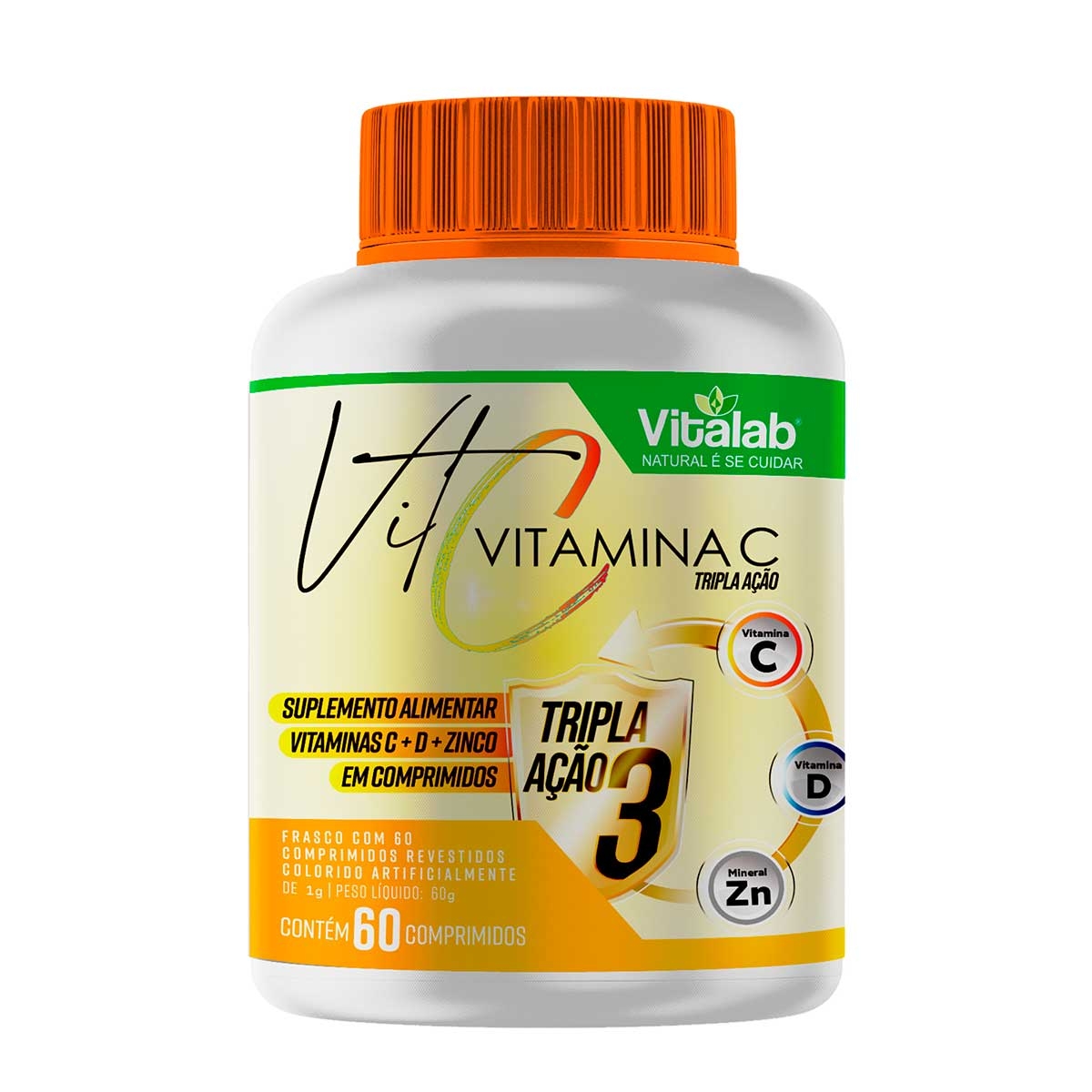 Vitamina C Vitalab com 60 Comprimidos