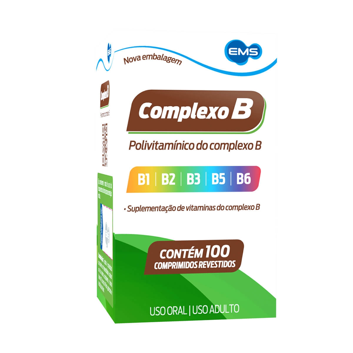 Vitamina Complexo B EMS com 100 comprimidos Menor preço em Vitamina Complexo B EMS com 100 comprimidos