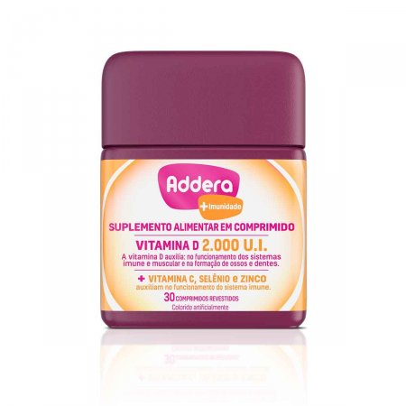 Vitamina D Addera +Imunidade 2.000UI com 30 Comprimidos | Foto 2