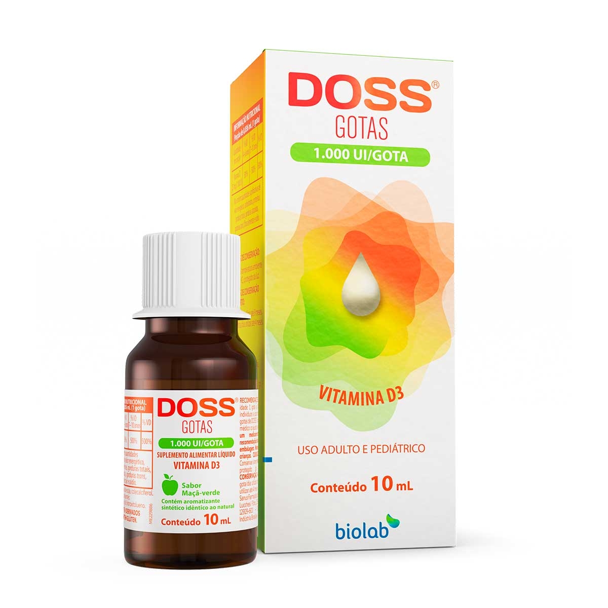 Vitamina D Doss 1.000UI Gotas com 10ml Menor preço em Vitamina D Doss 1.000UI Gotas com 10ml