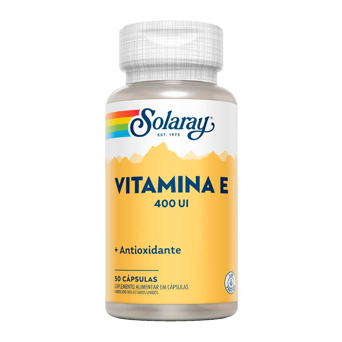 Suplemento Alimentar Vitamina E 400UI Solaray - 50 Cápsulas