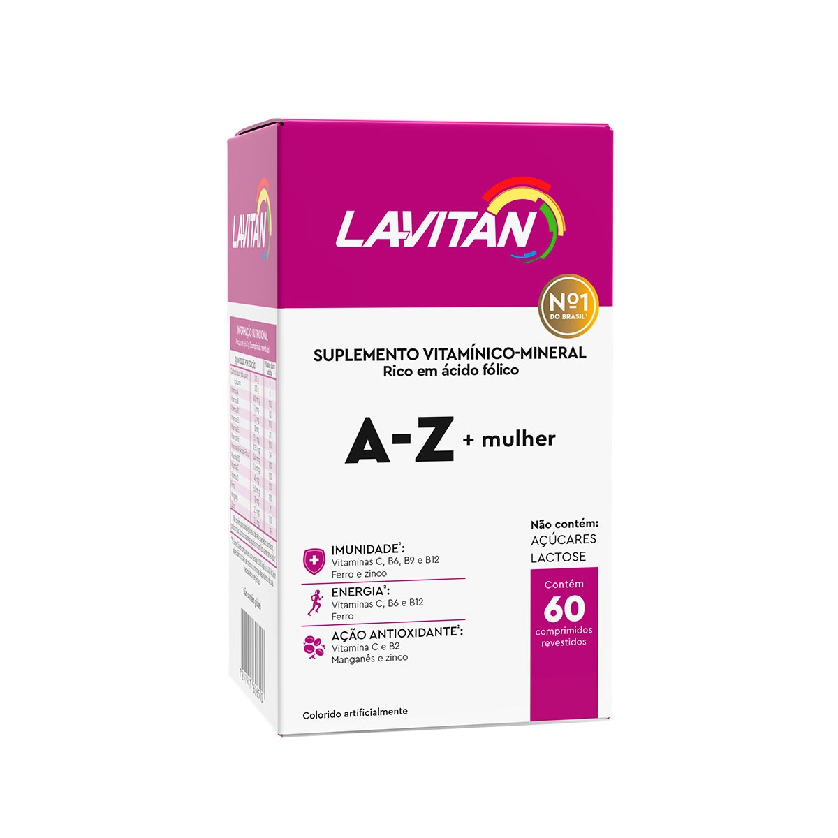 SUPLEMENTO VITAMÍNICO LAVITAN A - Z MULHER COM 60 COMPRIMIDOS