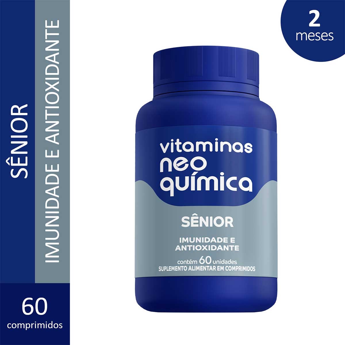 Vitamina Neo Química Sênior 60 comprimidos Menor preço em Vitamina Neo Química Sênior 60 comprimidos