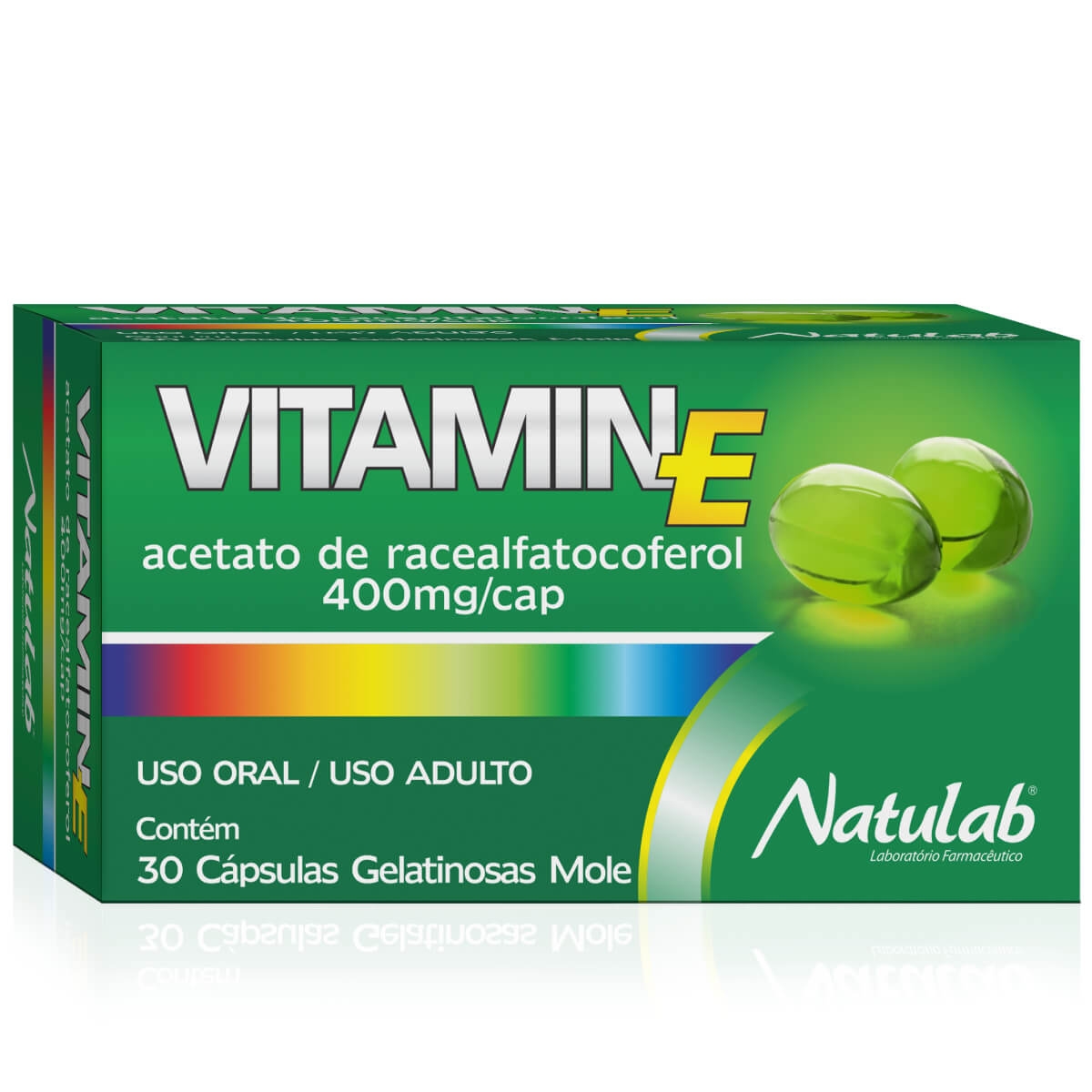 SUPLEMENTO ALIMENTAR VITAMIN E 400MG COM 30 CÁPSULAS