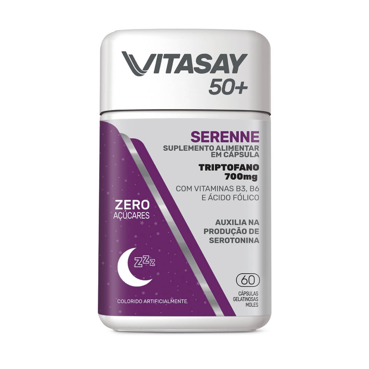 Suplemento Alimentar Vitasay 50+ Serenne com 60 cápsulas Menor preço em Suplemento Alimentar Vitasay 50+ Serenne com 60 cápsulas