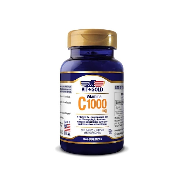 Vitamina C 1000mg Vitgold 100 Comprimidos