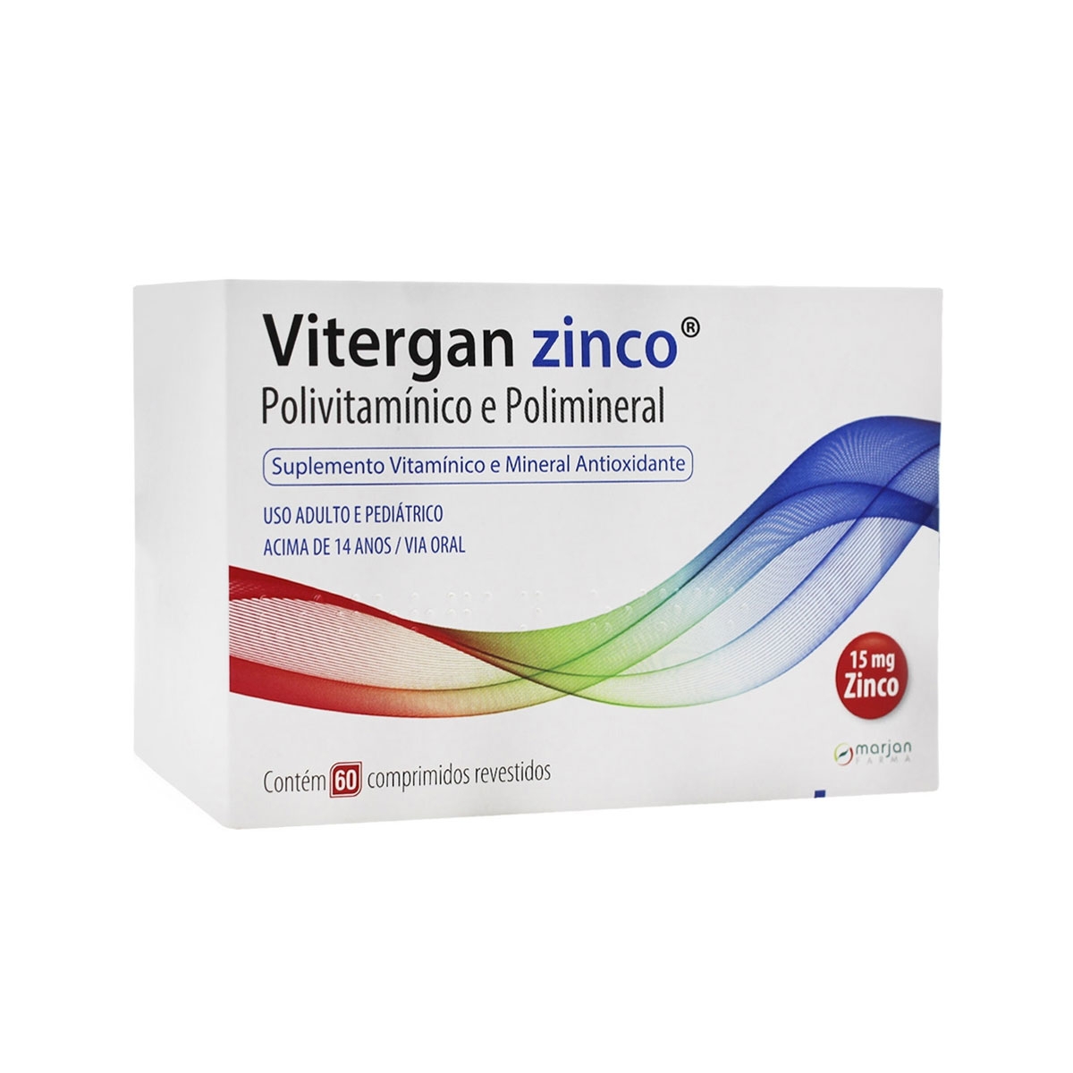 Vitergan Zinco com 60 Comprimidos