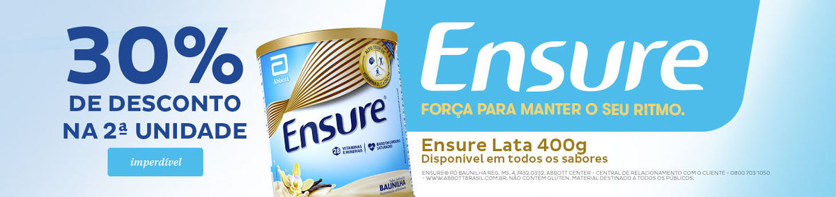 Ensure 30% na 2ª unid