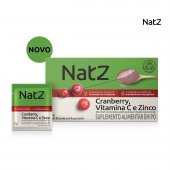 Suplemento Alimentar Natz Cranberry, Vitamina C e Zinco 5g - 30 Sachês