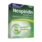 Pastilha Neopiridin Sabor Menta 12 unidades
