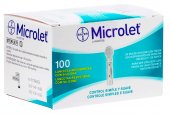 Lanceta Microlet Revestidas com Silicone com 100 unidades