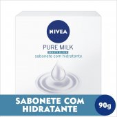 Sabonete em Barra Nivea Pure Milk Fresh 90g