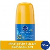 Protetor Solar Infantil Nivea Sun Kids Protect & Care Roll-On FPS 50 50ml