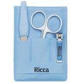 Kit Manicure Infantil Ricca com Lima + Tesoura + Alicate