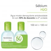 Kit Água Micelar Dermatológica Sébium H2O com 100ml + 100ml