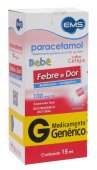 Paracetamol Bebê 100mg/ml Suspensão Oral Sabor Cereja 15ml EMS Genérico