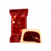 Bombom Luckau Chocolate Branco com Creme de Avelã Zero Açúcar, Glúten e Lactose 16,5g