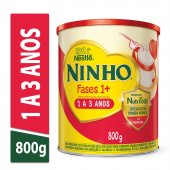 Fórmula Infantil Ninho Fases 1+ Nestlé 1 a 3 anos 800g