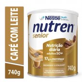 Suplemento Alimentar Nestlé Nutren Senior Sabor Café com Leite com 740g