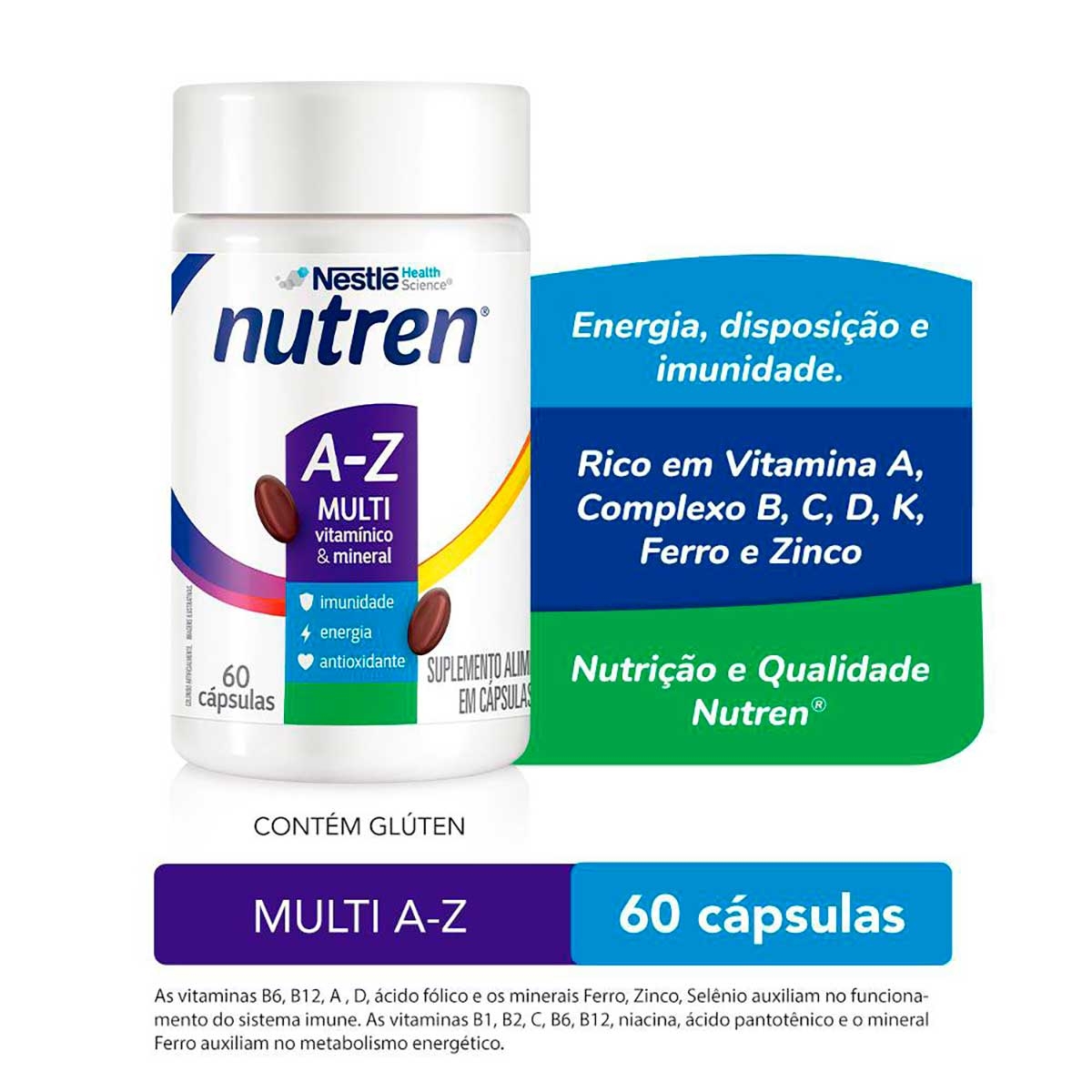 Suplemento Vitamínico-mineral Lavitan A-z Original 60 Comprimidos - D'Or  Mais Saúde