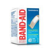Band-Aid Curativos Transparentes com 40 unidades