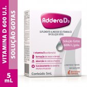 Vitamina D Addera D3 600UI Gotas com 5ml