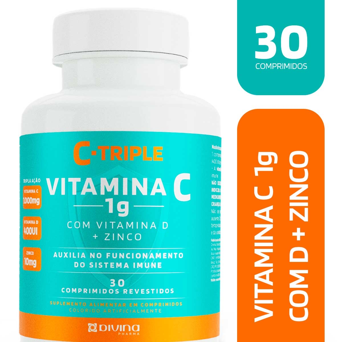 Vitamina C Droga Raia 500mg 30 Comprimidos