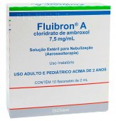 Fluibron A Cloridrato de Ambroxol 7,5mg/ml Solução Estéril para Nebulização 10 flaconetes de 2ml cada