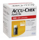 Lanceta Accu-Chek FastClix com 100 + 2 unidades