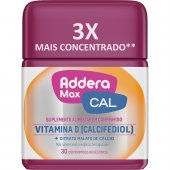 Suplemento Alimentar Addera Max Cal Vitamina D 30 Comprimidos