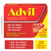Advil Extra Alivio Ibuprofeno 400mg 20 cápsulas