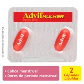 Advil Mulher Ibuprofeno 400mg 2 cápsulas