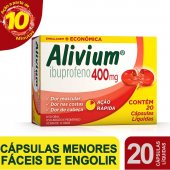 Alivium Ibuprofeno 400mg 20 cápsulas