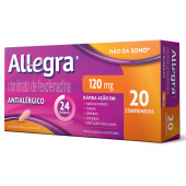 Antialérgico Allegra 120mg 20 comprimidos