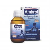 Ambrol Cloridrato de Ambroxol 30mg/5ml Xarope Sabor Pêssego e Baunilha 100ml