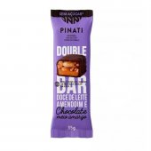 Barra Pinati Double Bar Doce de Leite e Amendoim com Chocolate Meio Amargo Sem Açúcar 35g