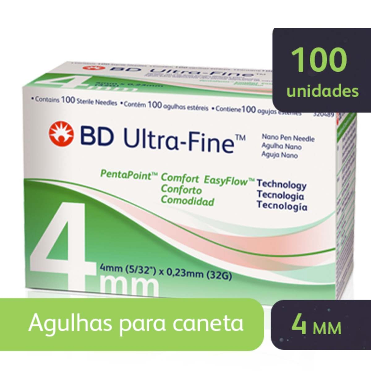 Novofine Agulha de Insulina Novofine 32G 6Mm , 100 unidades