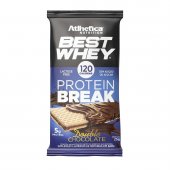 Barra de Proteína Best Whey Atlhetica Nutrition Protein Break Double Chocolate 25g