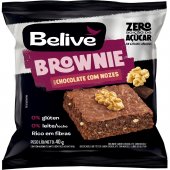 Brownie Belive Chocolate com Nozes Zero Açúcar, Glúten e Lactose 40g